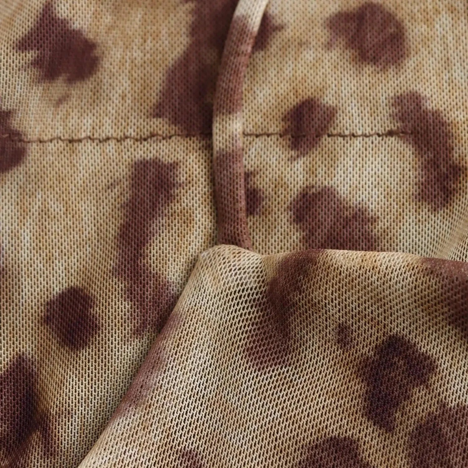 Leopard Print Backless Maxi Dress with Pleated Detail